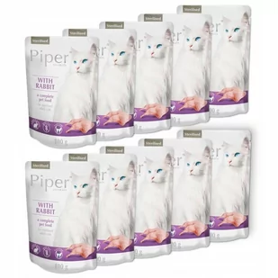 Dolina Noteci PIPER) PIPER CAT Sterelised z Królikiem Zestaw Saszetki 10 x 100g ZEST-PIP-100-10-KR - Mokra karma dla kotów - miniaturka - grafika 1