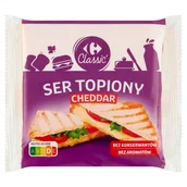 Sery - Carrefour Classic Ser topiony cheddar 130 g - miniaturka - grafika 1