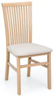 Krzesła - Klasyczne krzesło tapicerowane dąb artisan + beżowy A8-M22 - miniaturka - grafika 1