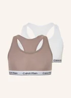 Biustonosze - Calvin Klein Biustonosz Bustier Icon Cotton Stretch, 2 Szt rosa - miniaturka - grafika 1