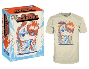 my hero academia - todoroki - t-shirt pop (s) - Koszulki męskie - miniaturka - grafika 1