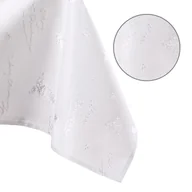 Obrusy i serwetki - Obrus Christmas Eve Biały Drukowany Świąteczny 140x280 AmeliaHome - TCLOTH/AH/CHRISTMASEVE/HMD/SILVER/140X280 - miniaturka - grafika 1