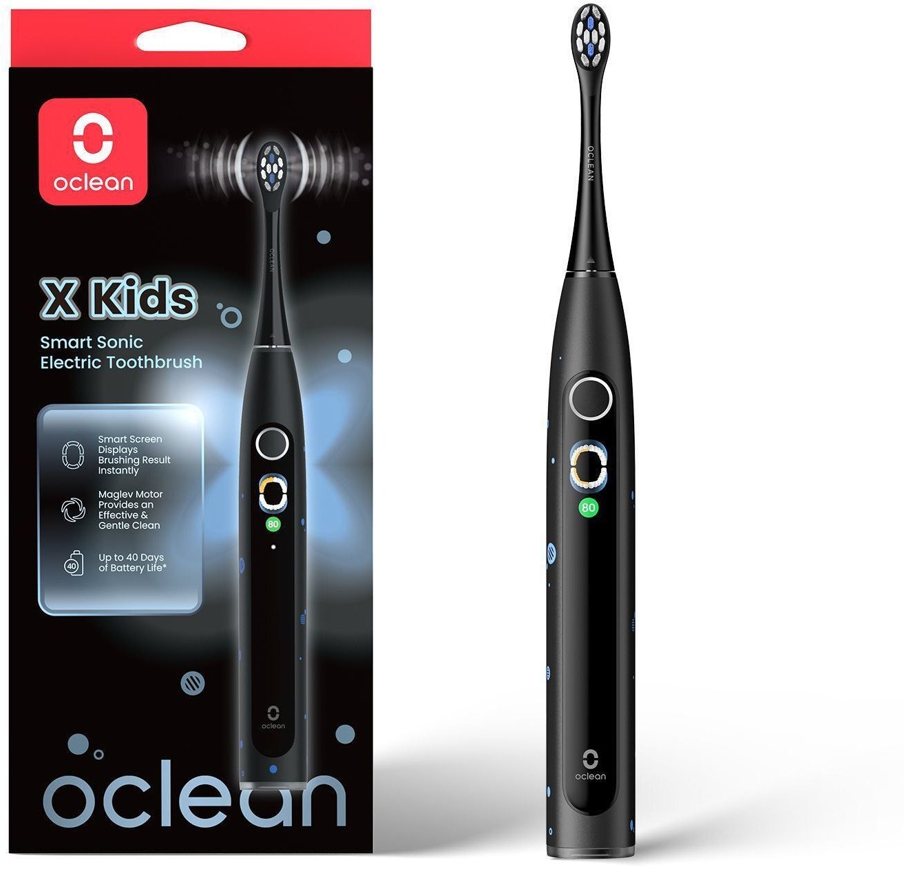 Oclean X Kids electric toothbrush, black