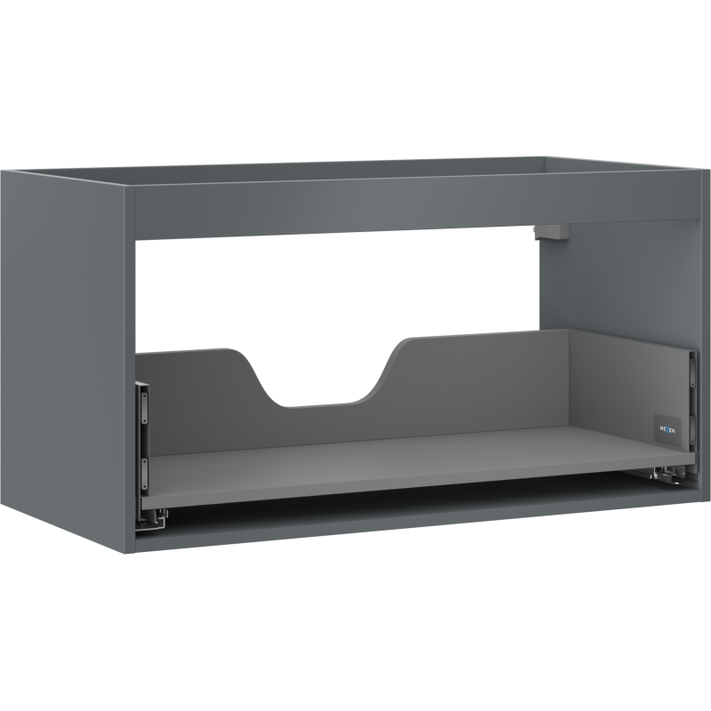 Mexen Box-A korpus szafki podumywalkowej 90 cm, 1 szuflada, grafit mat - 91AX0-0900-470-1-66