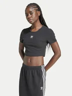 Koszulki i topy damskie - adidas T-Shirt Essentials IY9664 Czarny Slim Fit - miniaturka - grafika 1