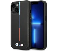 Etui i futerały do telefonów - BMW BMHCP15S22PVTK iPhone 15 / 14 / 13 6.1" czarny/black hardcase M Quilted Tricolor - miniaturka - grafika 1