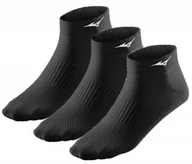 Skarpetki damskie - Mizuno, Skarpety Training Mid 3 Pack U, czarne, rozmiar S - miniaturka - grafika 1
