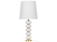 Lampy stojące - Lampa Stołowa Biała Ze Złotym Frio - miniaturka - grafika 1