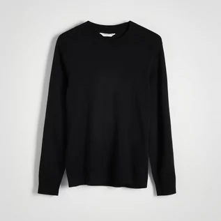 Swetry męskie - Reserved - Wiskozowy sweter - Czarny - grafika 1