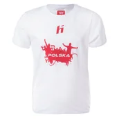 Piłka nożna - Dziecięca Koszulka HUARI POLAND FAN KIDS M000169435 – Biały - miniaturka - grafika 1