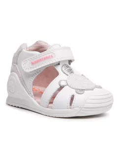 Buty dla dziewczynek - Biomecanics Sandały 212109 Biały - grafika 1