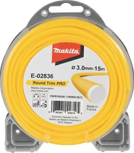 Makita E-02836 żyłka tnąca nylonowa 3,0 mm 15 m okrągła - Akcesoria do kos i kosiarek - miniaturka - grafika 1