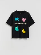 Koszulki dla chłopców - Reserved - T-shirt Fall Guys - czarny - miniaturka - grafika 1