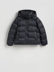 Reserved - Pikowana kurtka z puchem - czarny - Kurtki damskie - miniaturka - grafika 1