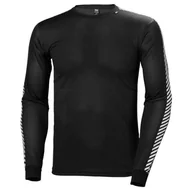 Koszulki sportowe męskie - Helly Hansen Dry Stripe Crew, koszulka, męska, czarny - miniaturka - grafika 1