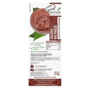 Buchcik Kluski na parze z nadzieniem o smaku czekoladowym 370 g - Szybkie dania obiadowe - miniaturka - grafika 1