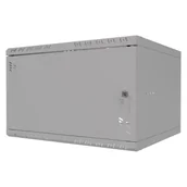 Szafy rack - Szafa wisząca Standard 19" 6U, 450mm, drzwi metalowe, szara - miniaturka - grafika 1