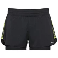 Spodenki damskie - HEAD HEAD damskie szorty Advantage, czarny, X-Small 814249bkxsml - miniaturka - grafika 1
