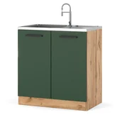 Szafki kuchenne - Szafka kuchenna stojąca modułowa pod zlew 80cm blande wotan zieleń - miniaturka - grafika 1