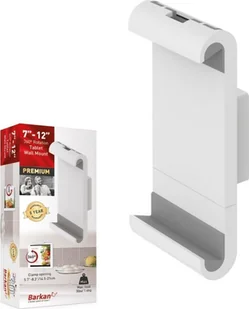 Uchwyt Barkan Uchwyt Ścienny na Tablet 7-12 Barkan Obrotowy 360 Biały T50 - Akcesoria do tabletów i e-booków - miniaturka - grafika 1