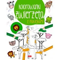 Dragon Zwierzęta. Kolorowanka z naklejkami praca zbiorowa - Kolorowanki, wyklejanki - miniaturka - grafika 2