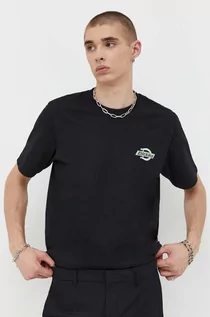 Koszulki męskie - Dickies t-shirt bawełniany kolor czarny z nadrukiem - grafika 1
