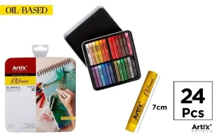Pastele olejne 24 kolory - Artix - Przybory szkolne - miniaturka - grafika 1