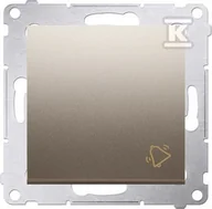 Wyłączniki światła i elektryczne - Kontakt KONTAKT_SIMON Przycisk zwierny dzwonek SIMON 54 Złoty DD1A.01/44 - miniaturka - grafika 1
