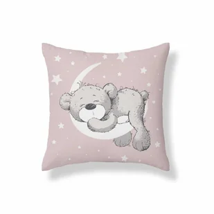 Poszewka dziecięca bawełniana 40x40 psba38b miś - Pościel dla dzieci - miniaturka - grafika 1