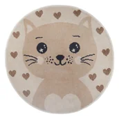 Dywany dla dzieci - Beżowy dywan dziecięcy ø 140 cm Cat – Hanse Home - miniaturka - grafika 1