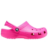 Klapki i japonki damskie - Klapki Crocs Classic Clog 206991-6UB - różowe - miniaturka - grafika 1