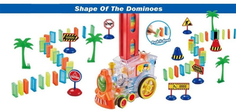 80PCS DINIMO TRAIN W SPRAY WATER NO BATT