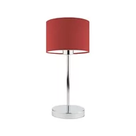 Lampy stojące - Lampka nocna LYSNE Nicea, 60 W, E27, czerwona/chrom, 39,5x17,5 cm - miniaturka - grafika 1