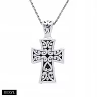 Biżuteria religijna - Zawieszka krzyżyk SREBRO 925 krzyż - miniaturka - grafika 1