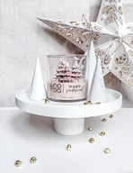 Świece - Duża Świąteczna Świeca Sojowa W Szkle - Warm Sandalwood Drzewo Sandałowe - miniaturka - grafika 1