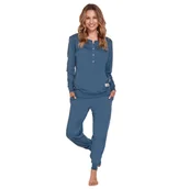 Piżamy damskie - Piżama damska rozpinana na napy doctor nap-xxl - miniaturka - grafika 1