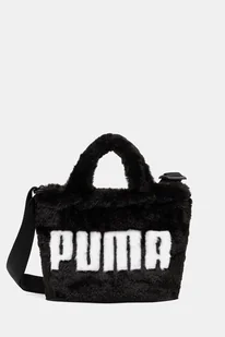 Puma torebka Up Faux Fur Mini kolor czarny 91713 - Torebki damskie - miniaturka - grafika 1
