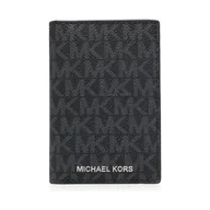 Portfele - portafogli uomo michael kors - folding card case - nero - miniaturka - grafika 1