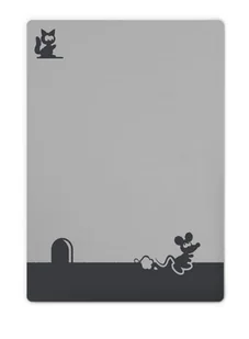 Kocyk 75x100 Miky grafitowy + jasnoszary z myszką BabyMatex - Koce i narzuty dla dzieci - miniaturka - grafika 1
