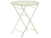 Stoły ogrodowe - Stolik ogrodowy metalowy ø 70 cm zielony BIVIO - miniaturka - grafika 1