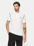 Koszulki męskie - Boss T-Shirt Pariq 50534347 Biały Slim Fit - miniaturka - grafika 1