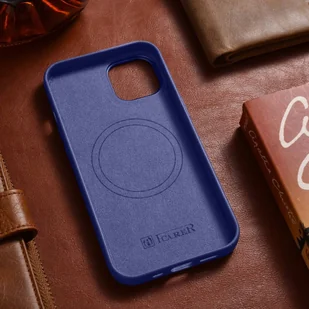 iCarer Case Leather pokrowiec etui z naturalnej skóry do iPhone 14 Plus jasnofioletowy (kompatybilne z MagSafe) - Etui i futerały do telefonów - miniaturka - grafika 14