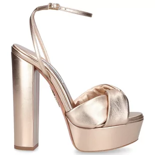 Aquazzura Sandały OLIE 140 złoty - Sandały damskie - miniaturka - grafika 1