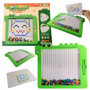 TABLICA MAGNETYCZNA mozaika MAGPAD Montessori XXL SZABLONY DINOZAUR - Tablice dla dzieci - miniaturka - grafika 1