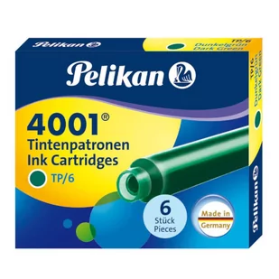 Pelikan NABOJE KRÓTKIE TP 6szt C.ZIELONE - Naboje i atramenty - miniaturka - grafika 2