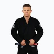 Kimona, stroje i obuwie - GI do brazylijskiego jiu-jitsu męskie Ground Game Gamer czarne - miniaturka - grafika 1