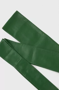 Paski - Answear Lab Answear Lab pasek skórzany damski kolor zielony - grafika 1