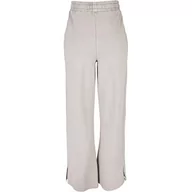 Spodnie damskie - Urban Classics Damskie spodnie z rozcięciem z grubej odzieży frotte, Ciepły szary, S - miniaturka - grafika 1