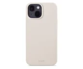 Etui i futerały do telefonów - Holdit Silicone Case iPhone 15 Light Beige - miniaturka - grafika 1