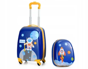 Walizka dziecięca na kółkach Kosmonauta 40L plecak Zestaw - Walizki - miniaturka - grafika 1